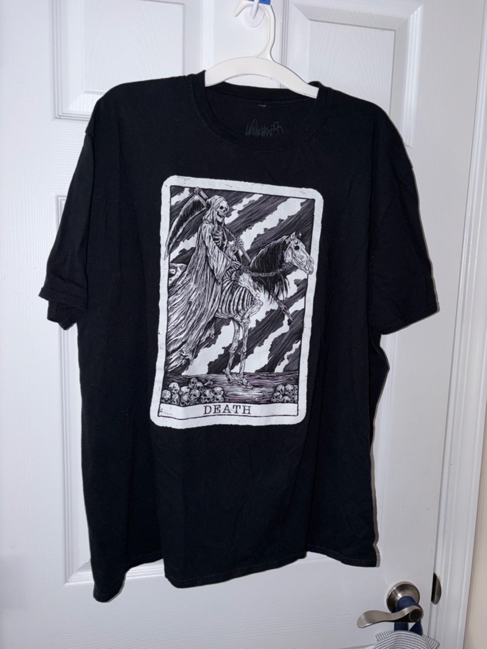 Men's Black 'Death' Tarot Graphic Short Sleeve Tee